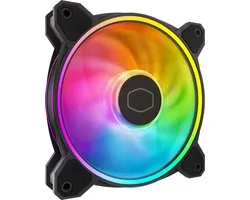 Cooler Master MF120 HALO² – Behuizingsventilator – 120 mm – PWM‑regeling – ARGB‑verlichting – Zwart