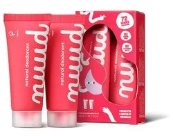 nuud Pack Smarter | nouvelle crème | 2 x 20 ml | déodorant crème naturel et végétalien