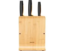 Fiskars FF Knife block bamboo 3 knives - Messenblok