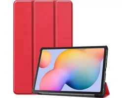 Housse Etui Book Case pour Samsung Galaxy Tab S6 Lite - Rouge
