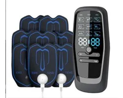 3-in-1 apparaat met 9 standen &8 elektroden, 2-kanaals elektrostimulatieapparaat voor menstruatiesimulator en weeën simulator-voor pijnverlichting, spieropbouw en spieromscholing