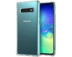 Caoutchouc silicone antichoc - Convient pour Samsung Galaxy S10 Plus - Coque arrière aux coins Extra solides - Transparente
