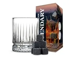 Deer Jimmy's® Whiskey Glas & Whiskey Stones – Cadeauset voor Mannen