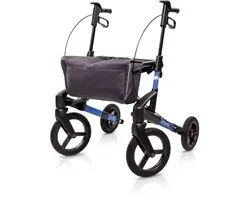 Topro rollator Olympos ATR M - Blauw - Inclusief rugband - Grote wielen