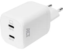 ACT USB-C-lader 100W met 2 poorten, Power Delivery 3.2, PPS, AVS, Quick Charge en GaNFast AC2175