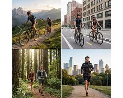 Lightweight running backpack with hydration, breathable net and reflective stripes - for trail running, cycling, hiking and marathon