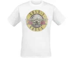 T-shirt Guns N' Roses Distressed Bullet pour homme - blanc - M