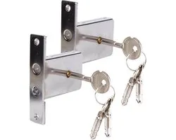 Benson Penslot Veiligheidsslot - 2x - staal - 3 sleutels - insteekslot