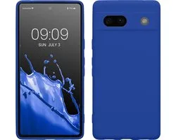kwmobile coque de téléphone adaptée à Google Pixel 7a - Coque pour smartphone - Découpe précise pour appareil photo - En bleu Baltique