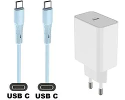 Super chargeur rapide 45W + câble USB-C vers C de 1,0 m. Chargeur PD universel. Adaptateur de chargeur adapté pour JBL Go 3, Go 4, Free 2, Flip 5 / 6, Charge 4 / 5, Tour One / One M2 / One Pro 2 / One Pro plus, Extreme 3 / 4