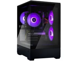 Peta GamePC Panoramic View P30 – AMD Ryzen 5 7600X3D – Nvidia GeForce RTX 5060 Ti 8GB – 32GB RAM – 4TB M.2 SSD – Zwart - High-End Gaming & Streaming PC – Windows 11 Pro – Wifi – RGB Aquarium Behuizing