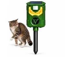 P&P Goods Cat Repeller - Repeller - Ultrasonic Cat Repeller Solar Energy - Cat Scare - Marten Repeller - Animal Repeller - Version Pro