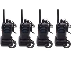 Walkietalkie - Set van 4x Baofeng BF-88E PMR portofoons - Met headsets