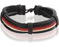 Montebello Armband Acis Red - Unisex - Leer - ∅20 - 23 cm