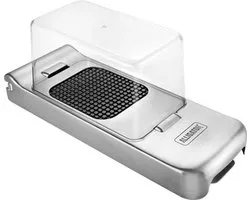Hachoir à légumes et oignons Alligator INOX - Avec bac de collecte et divers accessoires - Nouveau modèle 2021