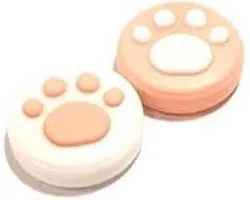 Finnacle - Poignées de pouce - Adapté pour Nintendo Switch - Poignées de pouce - Poignées - 2 pièces - Accessoires de vêtements pour bébé adaptés pour Nintendo Switch - Universel - Rose/blanc