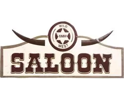 Signs-USA - Saloon - 60 x 27,5 cm - retro wandbord - metaal