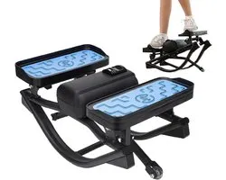 Mini Stepper - Thuis Trainingsapparaat - Core Training - Zijdelingse Beweging - 49.5 cm - Zwart