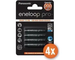 Piles AAA Eneloop Pro Panasonic - 900 mAh - 16 pièces