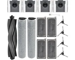 20 stuks accessoires voor Mova S70 Roller/S70 Ultra Roller/S70 Pro Roller/S70 stofzuiger reserveonderdeel, 1 hoofdborstel, 2 dweildoekrol, 4 stofzakken, 4 zijborstels, 4 HEPA-filters, 1