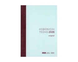 Dailygoods- Planner A6 - Hobonichi Techo 2026 - Dagelijks - Juli Start - Maandag Start - Tomoe River Papier - 6 Maanden - Agenda