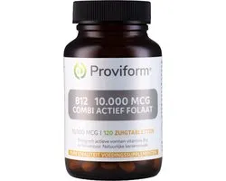 Proviform Vitamine B12 10.000mcg combi actief folaat 120 Zuigtabletten