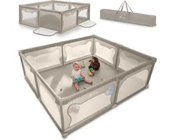 Lionelo Willow XL - Parc pour bébés - de 0 à 48 mois grande surface 180 cm x 200 cm x 68 cm
