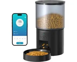 Automatische kattenvoerautomaat – WiFi voederdispenser – app bediening en timer – spraakfunctie – 4 liter