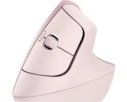 Souris sans fil Bluetooth ergonomique verticale Logitech Lift pour droitier (Rose)