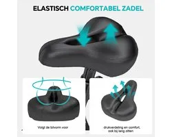 YEE RUN Hometrainer - 0-100% Verstelbare Weerstand Hometrainer Fiets - Hartslagmeting - App-compatibel - Verstelbaar Stuur en Zadel - Max. Belasting 150 kg - LCD Display - Fitness Fiets - Spinningfiets - Hometrainer Fitness