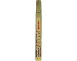 Uni Paint Marker PX-20 Goud - Verfstift - Marker Op Olie Basis - Markeerstift Goud - Markeerstift Voor Metaal Kunststof Hout Etc - Permanent Marker