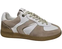 Verbenas Sora Sibela Blanco Crudo Oro Sneakers Wit Leer en Suede Dames - Wit - 41