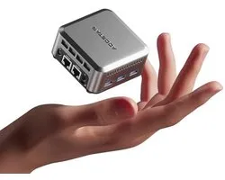 AOOSTAR N1 PRO Twin Lake N150 Mini-pc, desktopcomputer, tot 3,6 GHz), 12 GB LPDDR5 (4800 MHz) RAM 1T SSD, mini-desktop-pc, 4K 3-display, HDMI + DP/3 x USB 3.2/type C/2 x 2,5 GLAN voor thuis/kantoor