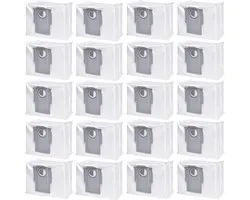 Sacs d'élimination des saletés / sacs à poussière adaptés aux séries Roborock S8 Pro Ultra, S8+, S7 MaxV Ultra et Q (20 pièces) - 2 ans d'approvisionnement - Pack Value !