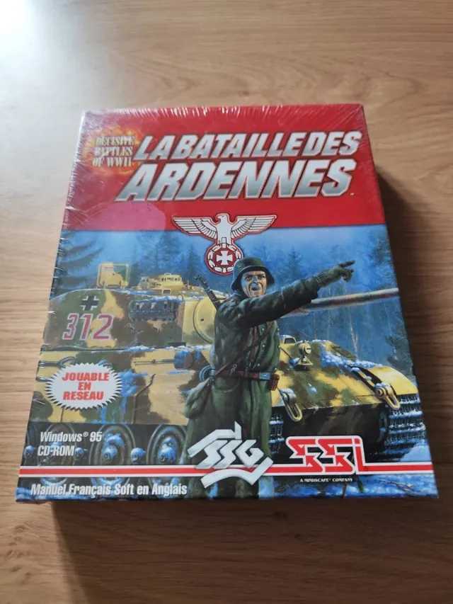 Mindscape La Bataille des Ardennes Jeu PC CD-ROM PAL STR 1997 Big Box