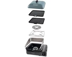 CADAC Van Cook PRO FFD Deluxe - Gasbarbecue - GreenGrill Coating - Inclusief Bakplaat - Inclusief Draagtas