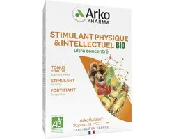 Arkopharma Arkofluides Stimulant Physique et Intellectuel Bio 20 Ampullen