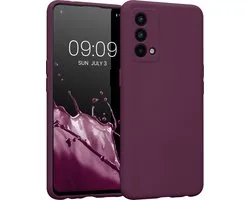 coque kwmobile compatible avec Realme GT Master Edition - Coque pour smartphone - Découpe de précision pour appareil photo - Coque arrière en violet bordeaux