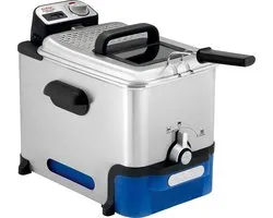 Tefal Oleoclean Pro Inox & Design FR8040 Unique 3,5 L 2300 W Noir, Acier inoxydable