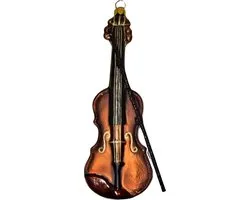 Viool glazen ornament kerstbal - Hanco Vienna