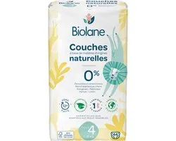 Biolane Natuurlijke Luiers 44 Luiers Maat 4 (7-18 kg)