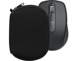 kwmobile Housse de protection pour souris d'ordinateur compatible avec Logitech MX ANYWHERE 3 / ANYWHERE 3S - Housse de protection pour souris avec fermeture éclair - Étui pour souris en néoprène noir