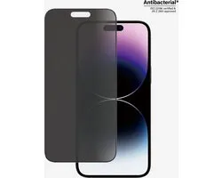 PanzerGlass Screenprotector geschikt voor Apple iPhone 14 Pro Max Glazen | PanzerGlass Ultra-Wide Fit Screenprotector Privacy - Case Friendly + Installatie Frame