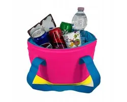 Kamai Gio Style Strandtas Roze 9L - Thermische Tas met Rits