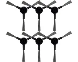 6 pièces brosses latérales pour robot aspirateur - brosses latérales de rechange compatibles avec Dreame L40 Ultra AE, L10s Ultra Gen 2, X30 Ultra, Mova E30 Ultra et Xiaomi Mijia M30