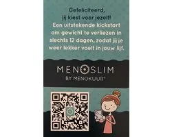 MenoSlim - Effectief afvallen in de Overgang - Geef een kickstart-boost in 12 dagen - Eenvoudig en simpel te gebruiken - Hoogwaardige aminozuren - Met heerlijke recepten voor tijdens de kuur - Inclusief complete en praktische handleiding