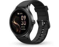 Norva - Montre connectée pour hommes et femmes - Compatible iOS et Android - Appels - Musique - Suivi de santé - Plus de 100 modes sportifs - Étanchéité IP68 - Longue durée de vie de la batterie - Zwart