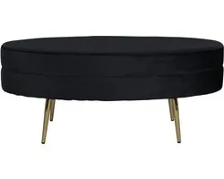Svea - Axel hocker - velvet - zwart
