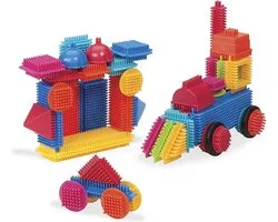 Bristle Blocks 50 Stuks - Bouwblokken Nopper - In Bucket