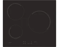 Candy CH63CT - Vitroceramic HOB - 5500W - 3 Foci - Black